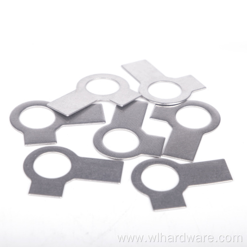 Two Tab Washers With Long Tab And Wing